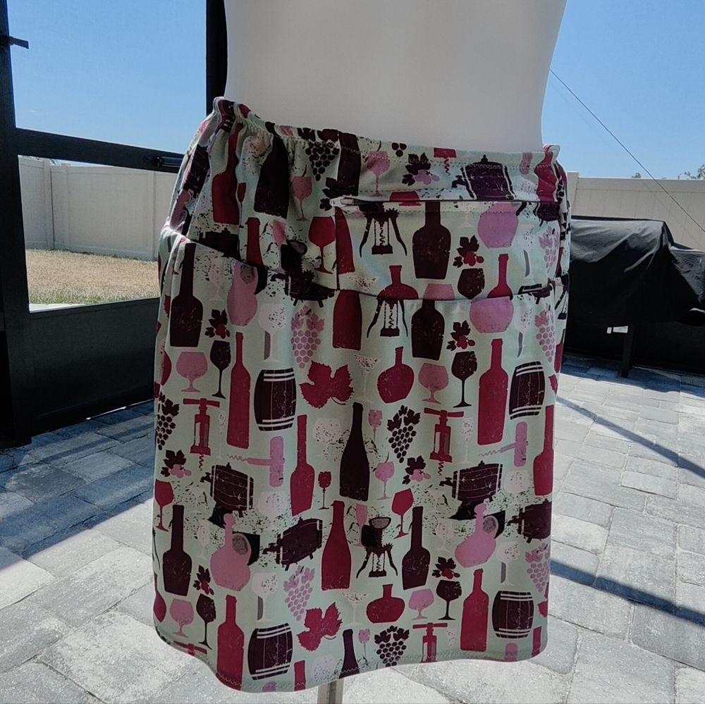 Athletic running skirt skirt M Wine Italian Theme